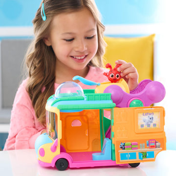 Morphle Magic Pet Mobile 12-piece Figures and Playset, Special Effects Play, Poseable Figurines, Kids Toys for Ages 3 Up by Just Play