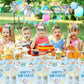 Space Birthday Party Tablecloths 1pc First Trip Around The Sun Table Cover Two The Moon Table Cloths for Ourter Space Theme Boys Baby Shower 1st 2nd