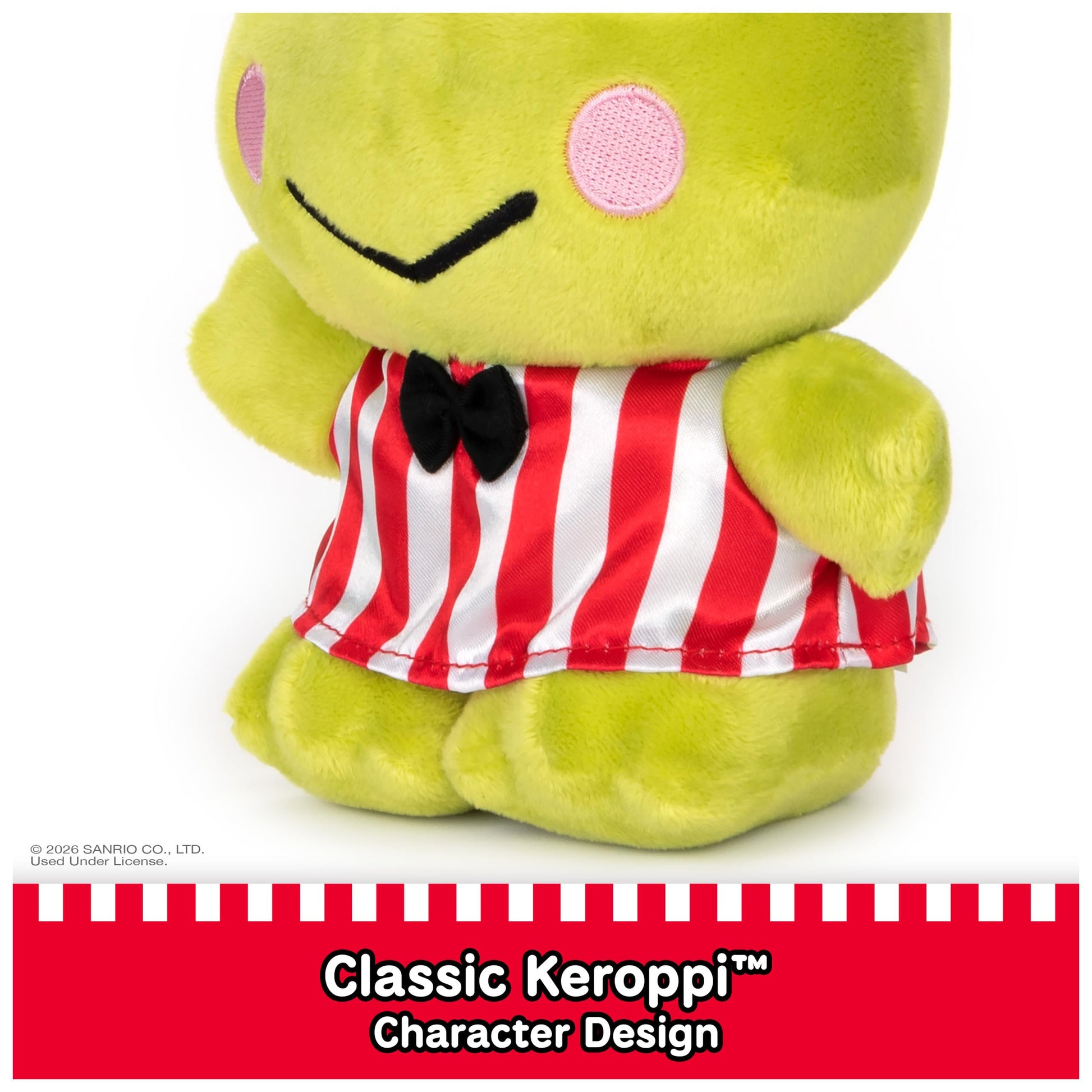 GUND Sanrio Keroppi Plush, Premium Stuffed Animal for Ages 1 and Up, Green, 6”