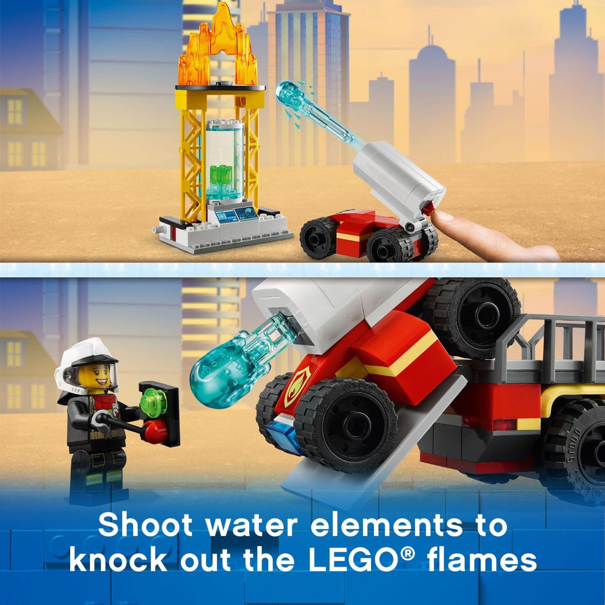 LEGO City Fire Command Unit 60282 Building Kit; Fun Firefighter Toy Building Set for Kids, New 2021 (380 Pieces)
