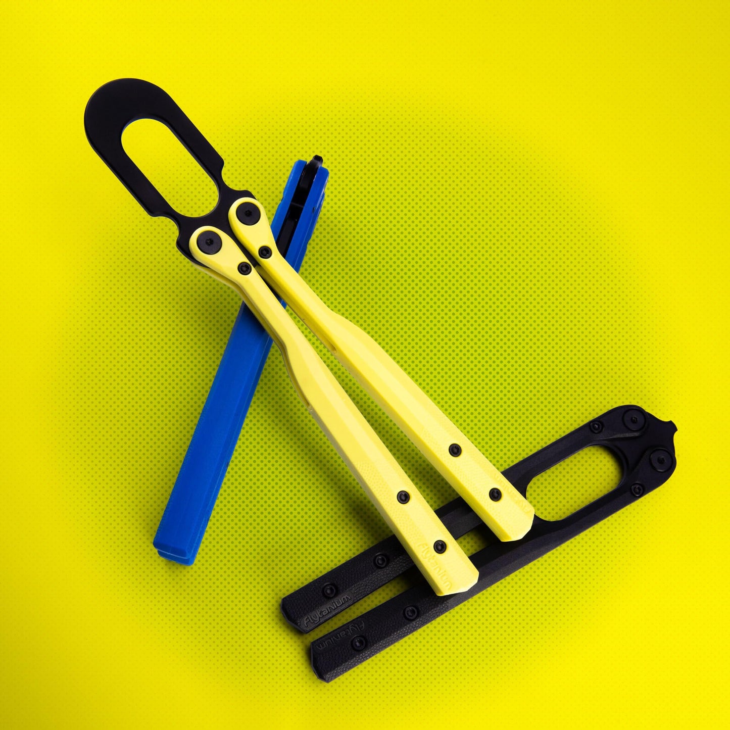 Flytanium U.F.O. Flipping Object, Practice Fidget Tool for Adults - FLY-1260SY (Starship Yellow)