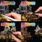 Scratch Art Book for Adults - Colorful City Series