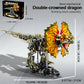 Mechanical Dilophosaurus Building Set, Flexible Joints with Light Effects and Realistic Details. Compatible with LEGO Animal Series, Great for Home