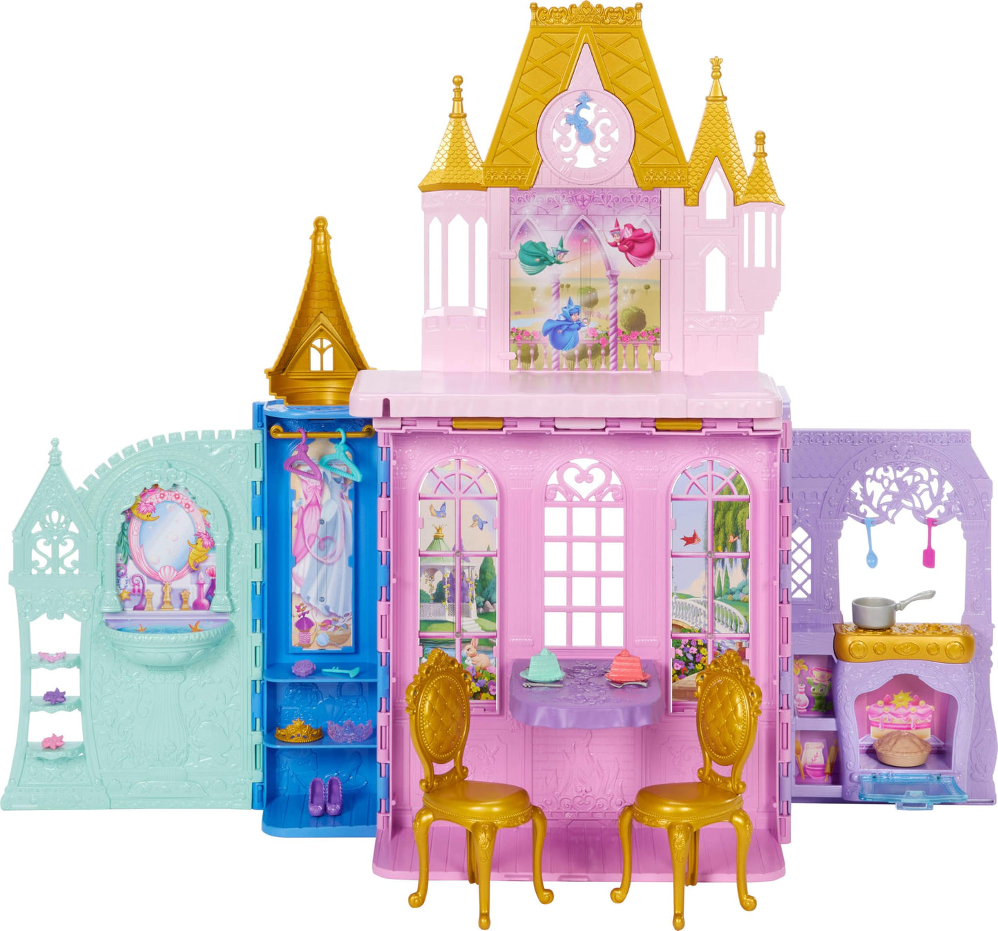 Mattel Disney Princess Portable Close & Carry Castle Playset