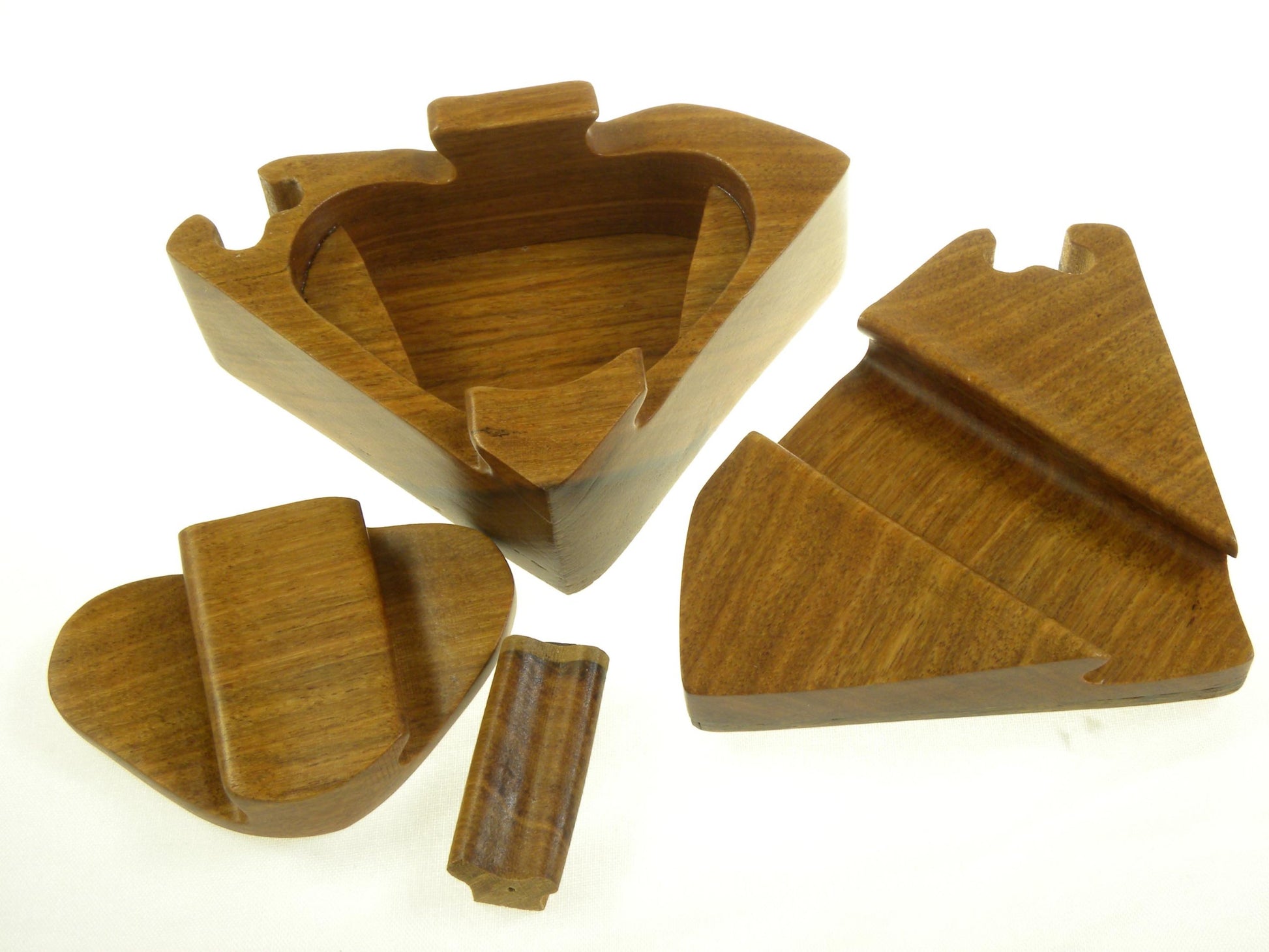Super-Man, Superhero, Handcrafted Wooden Puzzle Box with Secret Compartment, All Natural Intarsia Wood Art