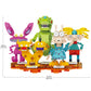 Brickcraft Nickelodeon 90s Brick Building Set 833-Piece Kit to Build Reptar, Arnold, Catdog, Ickis, Rocko Posable Figures for Display & Play Retro