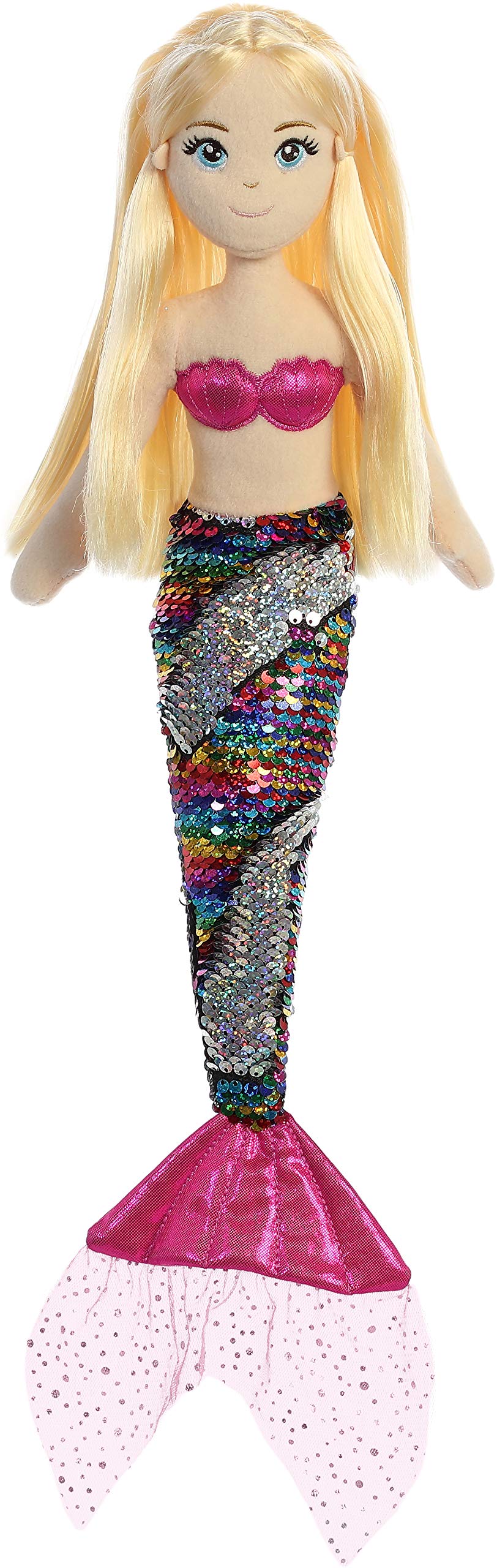 Aurora Sea Sparkles Sequin Sparkles 18" Isla Enchanting Stuffed Doll
