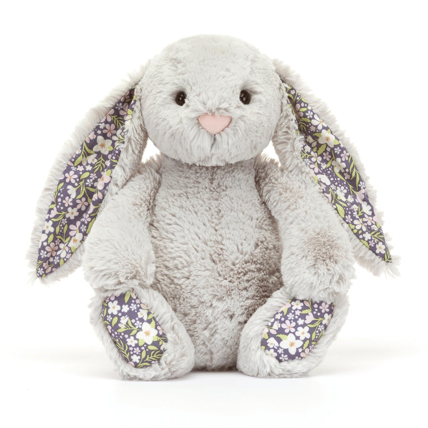 Jellycat Blossom Silver Bunny Bloom Stuffed Animal, Medium