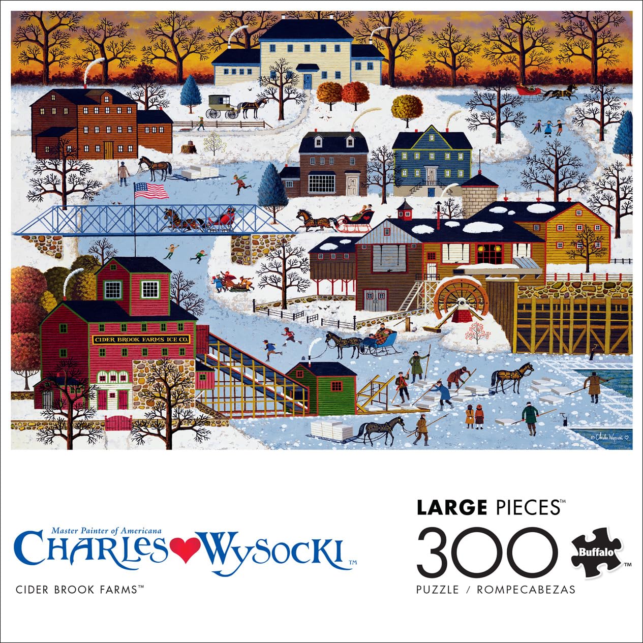 Buffalo Games - Charles Wysocki - Cider Brook Farm - 300 Large Piece Puzzle