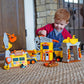 Fat Brain Toys Construction Site Playset - Multilingual Imaginative Play, Ages 3+