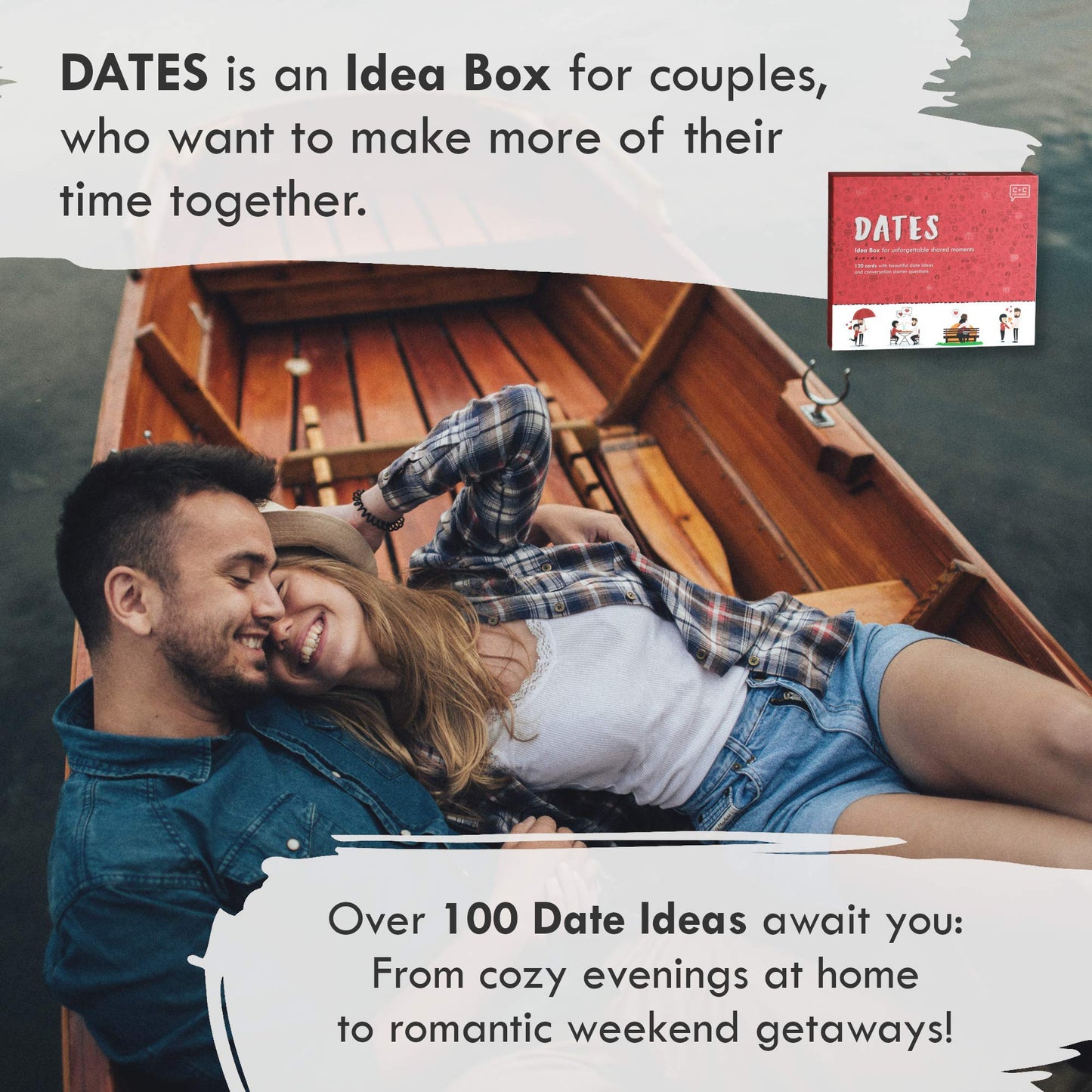 C + C FÜR PAARE Chatty Date Night Ideas for Couples - Couples Card Game with 120 Cards - Adult Couples Games