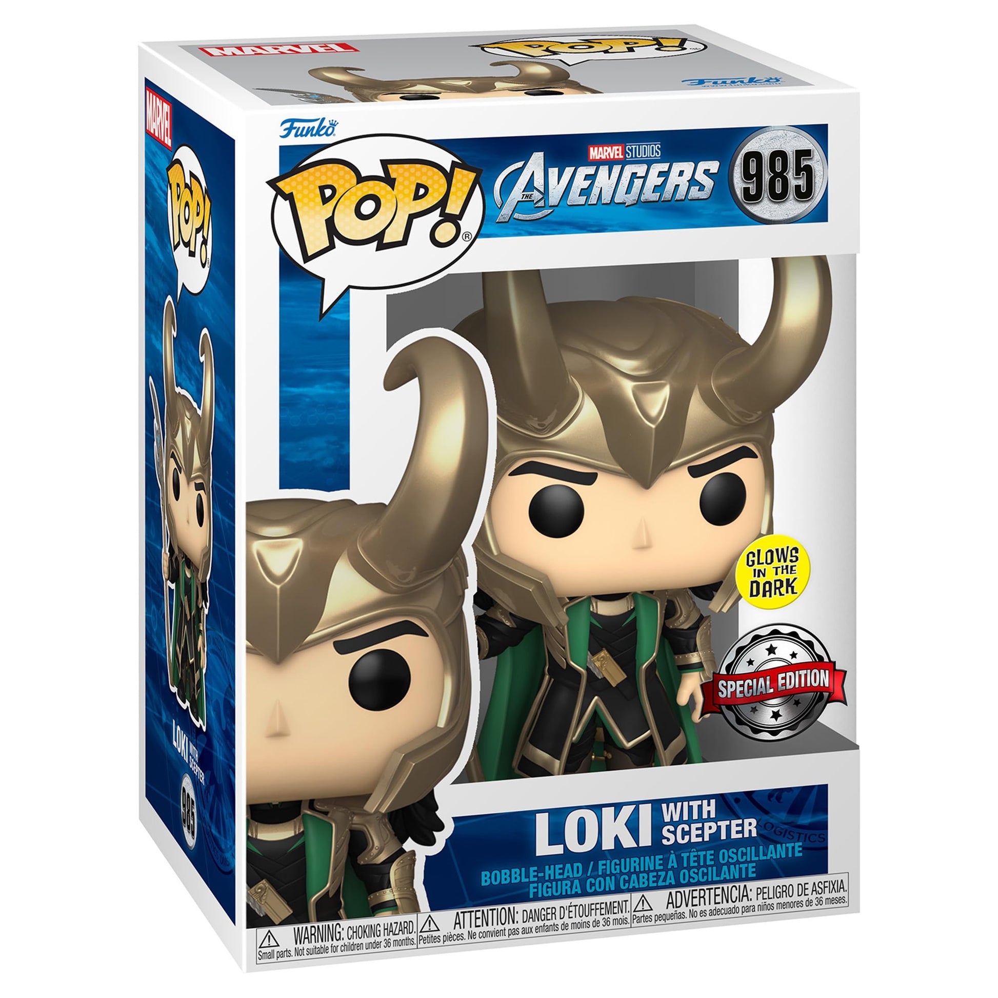 Funko Loki with Scepter (Glow in The Dark) (Special Edition Exclusive)