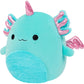 Squishmallows Original 8in Bellamy The Teal Axolotl - Official Jazwares Plush (Little)