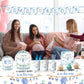 TOTOMA 162 Pcs Baby Shower Decorations for Boy Serve 25 Guest - Blue Theme All-in-One Party Supplies Kit with Plates, Cups, Napkins, Forks, Straws