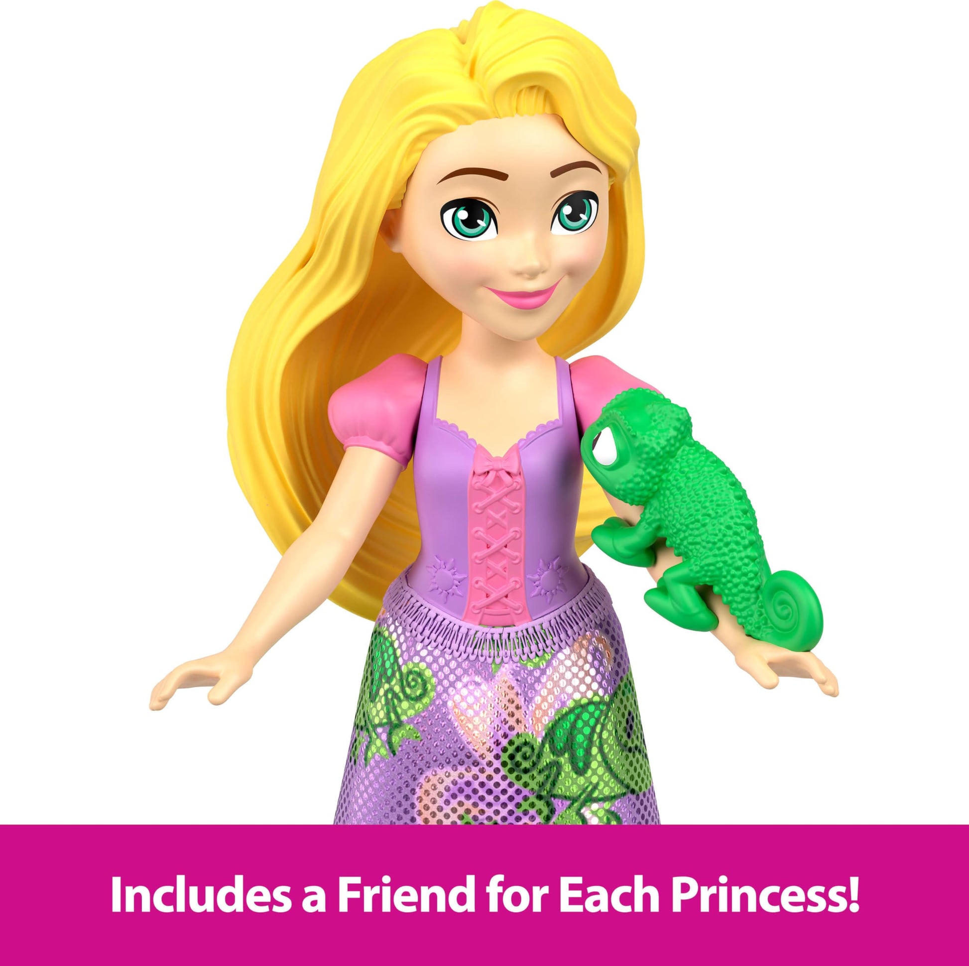 Mattel Disney Princess & Friends Set with 5 Posable Small Dolls in Removable Skirts or Pants & 5 Friend Figures, Inspired by the Disney Movies