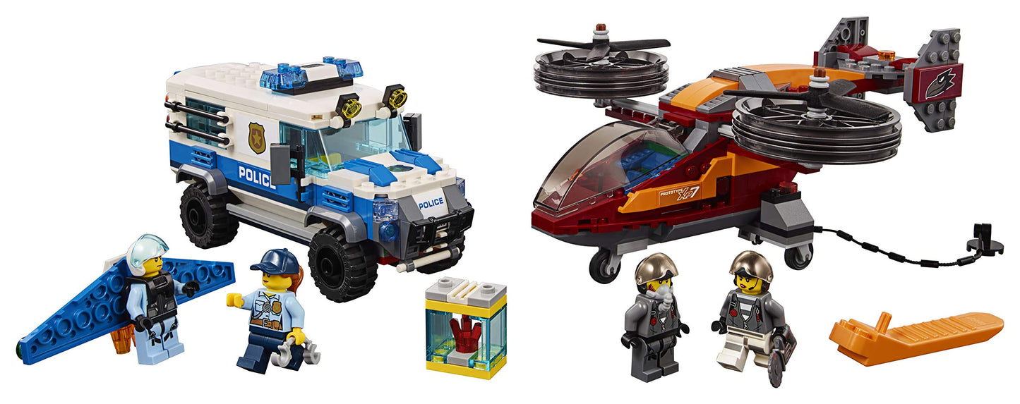 LEGO City Sky Police Diamond Heist 60209 Building Kit (400 Pieces)