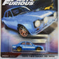 Hot Wheels Fast & Furious Premium Fast Imports, Blue 1970 Ford Escort Rs 1600 3/5