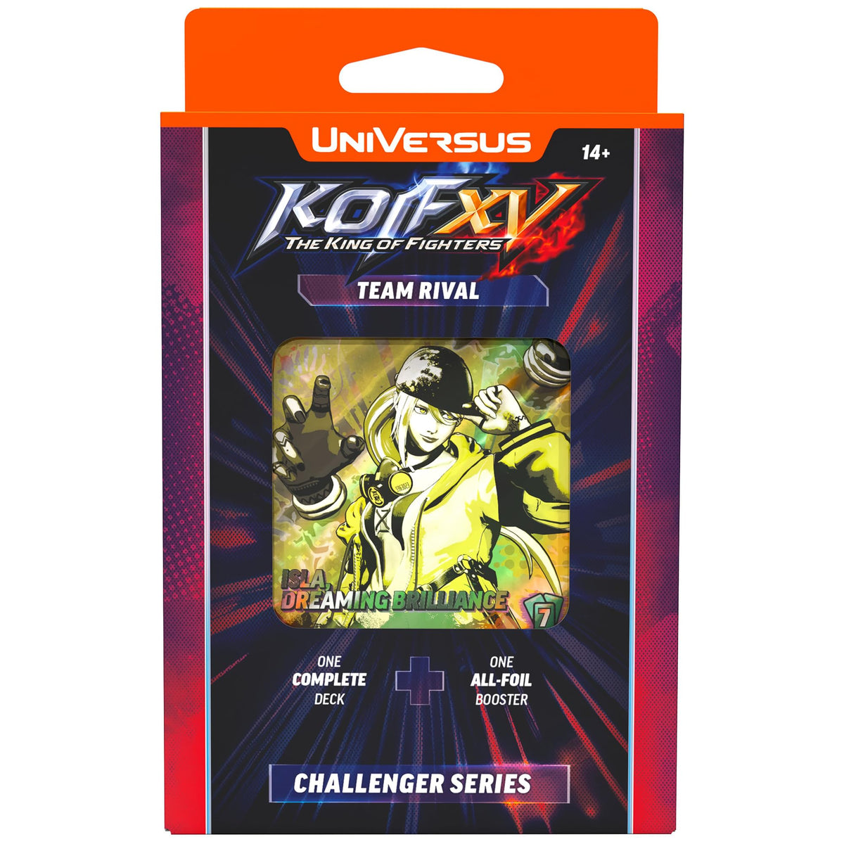 UniVersus: The King of Fighters XV: Challenger Series - Team Rival - Deck-Building Battle Card Game, Ready to Play Characters, Foil Booster Pack, CCG