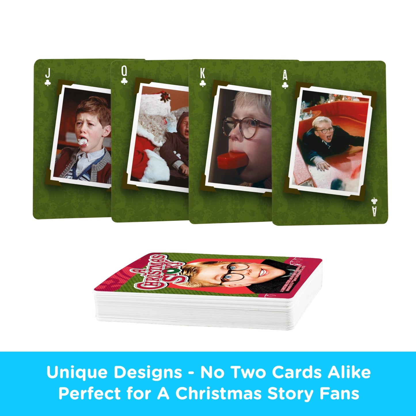 AQUARIUS A Christmas Story Playing Cards - Christmas Themed Deck of Cards for Your Favorite Card Games - Officially Licensed Christmas Story