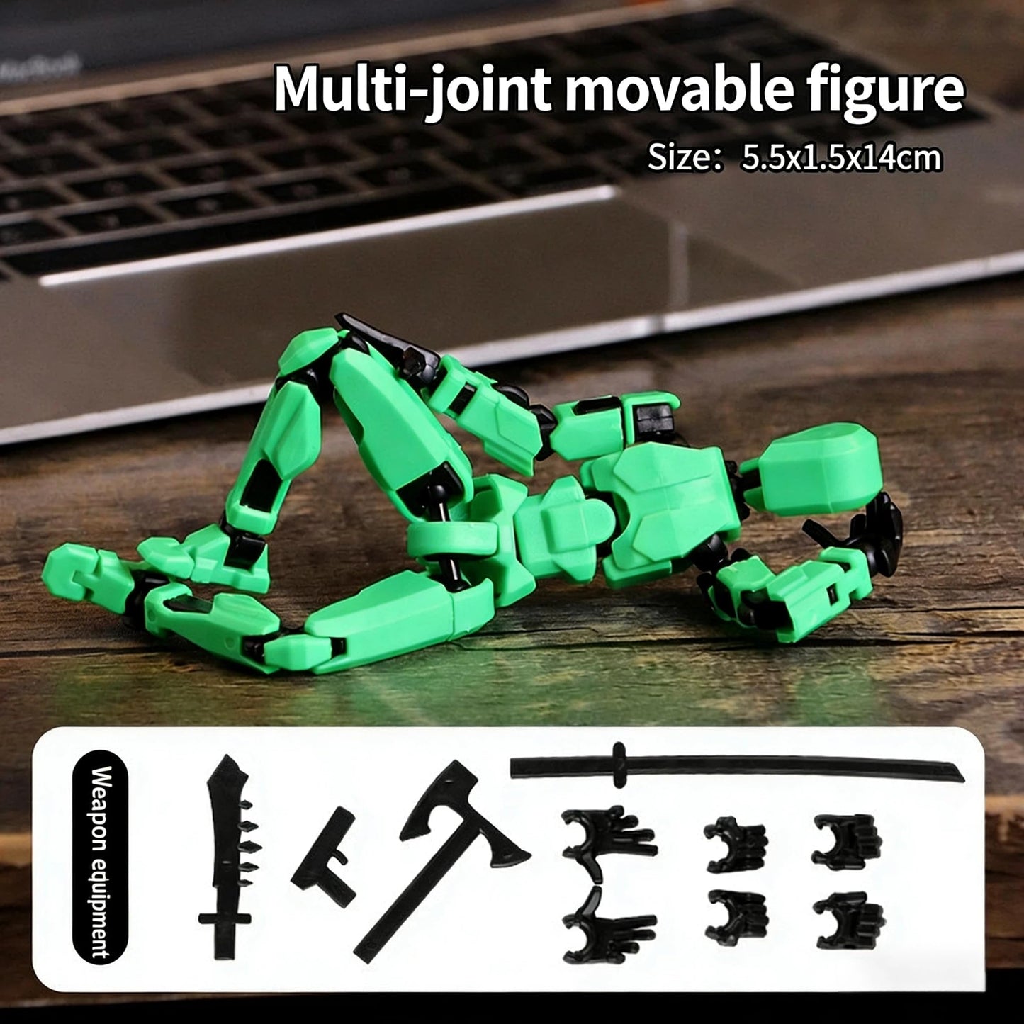Outeat Assembly Completed Titan 13 Action Figures Set,3D Printed Multi-Jointed Movable Nova 13 Robot T-13 Lucky 13 Collectible Figurines Model
