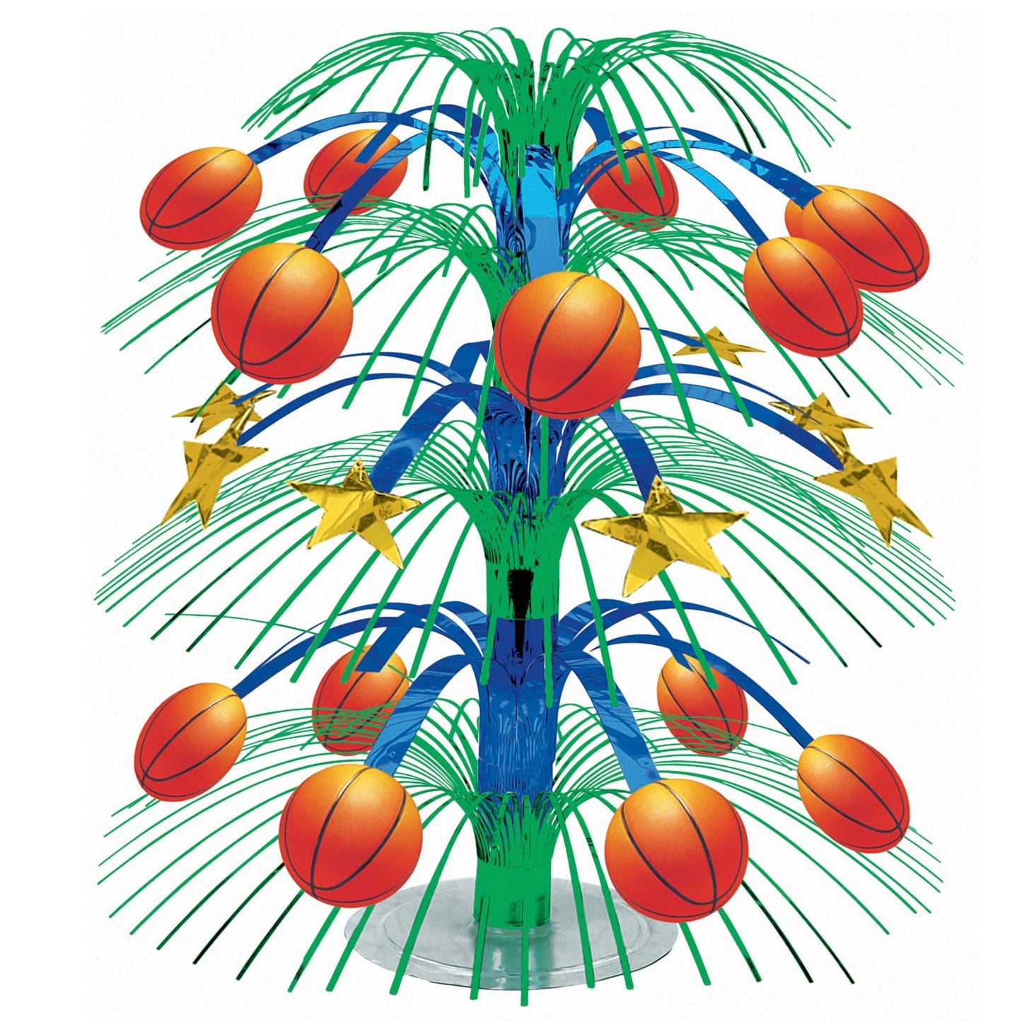 Basketball Cascade Centerpiece, Party Decoration