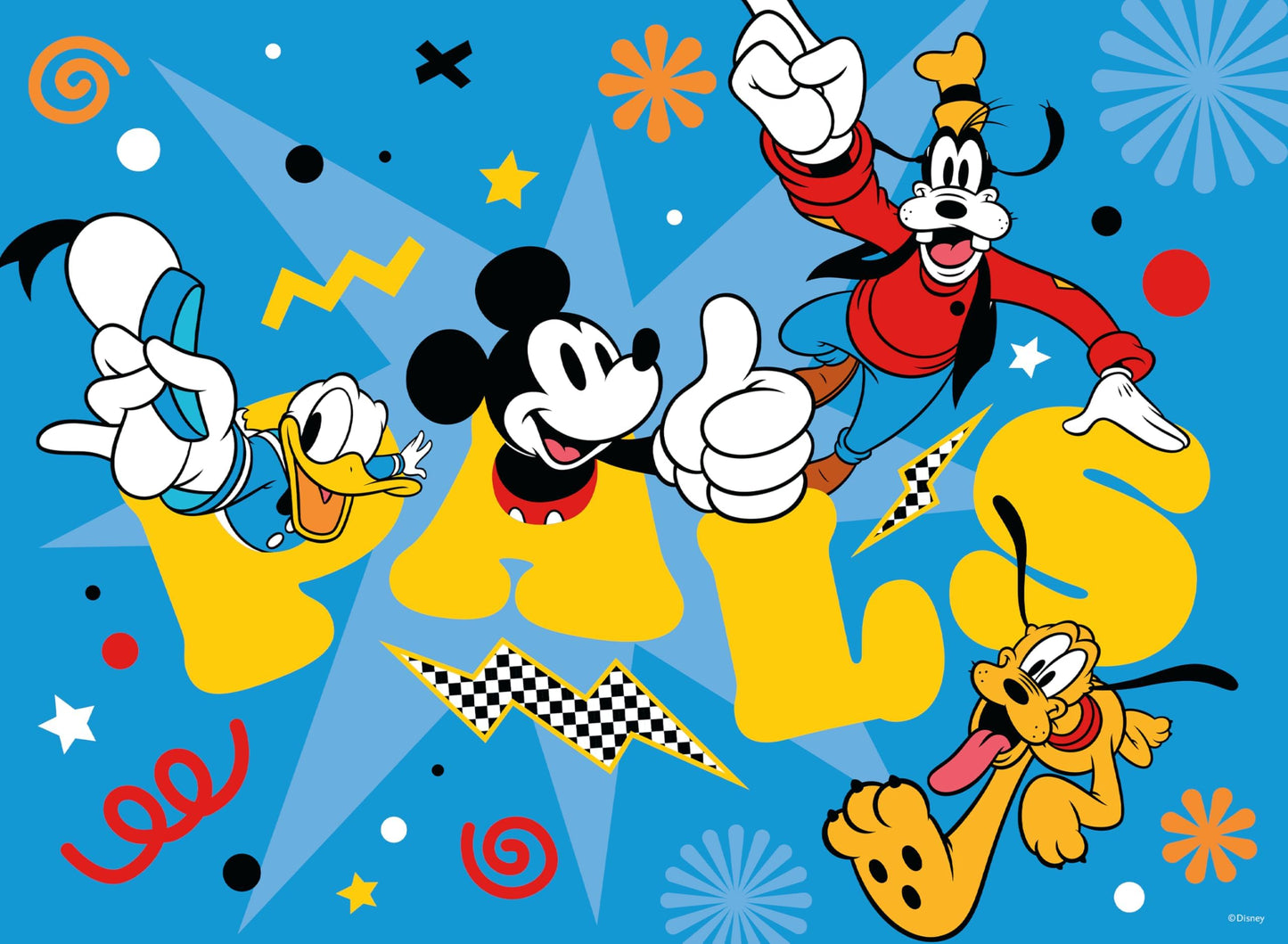 Ceaco - Disney - Mickey and Friends - Mickey and Pals - Foil Puzzle -100 Piece Jigsaw Puzzle