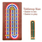 Tabletop Cribbage - Giant Spill-Resistant Neoprene Track Game Board (22" x 40") with 9 Pawns, Deck of Cards, & Travel Carry Bag - Classic Family Board