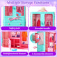 Style Shine 70 Pcs Doll Closet with Clothes & Accessories Including 2 Wedding Gowns 6 Fashion Dresses 2 Casual Outfits 2 Swimsuit 10 Shoes 20 Hangers