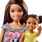 Barbie Babysitting Playset with Skipper Doll, Baby Doll, Bouncy Stroller and Themed Accessories