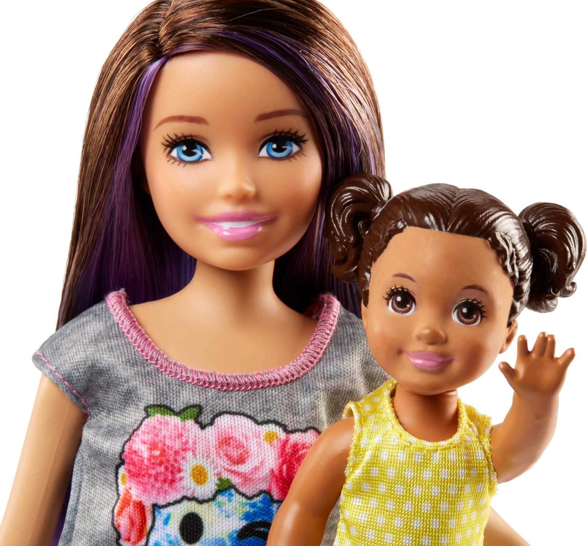 Barbie Babysitting Playset with Skipper Doll, Baby Doll, Bouncy Stroller and Themed Accessories