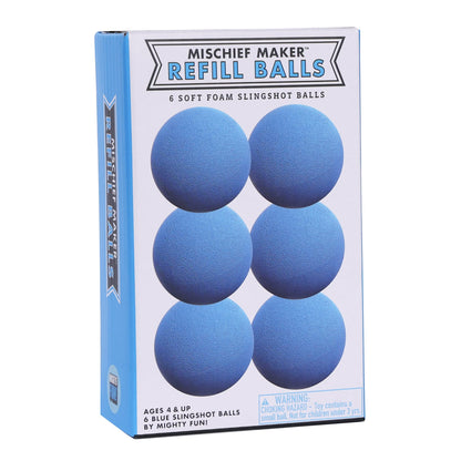 Mighty Fun! Mischief Maker® Toy Slingshot Foam Balls Refill Pack - Made from EVA Foam - Colorful Soft Foam Balls for Sling Shot Toys - Boys and Girls