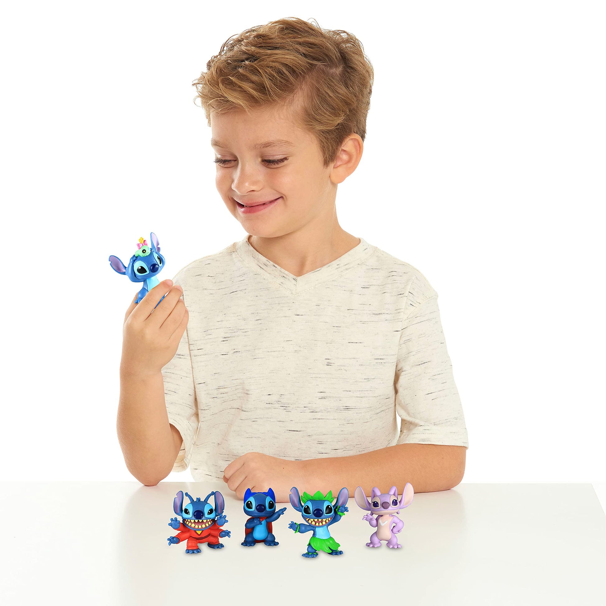 Disney’s Lilo & Stitch Collectible Stitch Figure Set, 5-pieces, Kids Toys for Ages 3 Up by Just Play