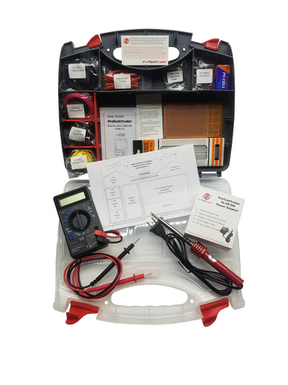 Make: Electronics Third Edition Kit 1 Deluxe - Beginner, Intermediate, & Advanced (Teen - Adult) Component Pack that Follows The Experiments in Make