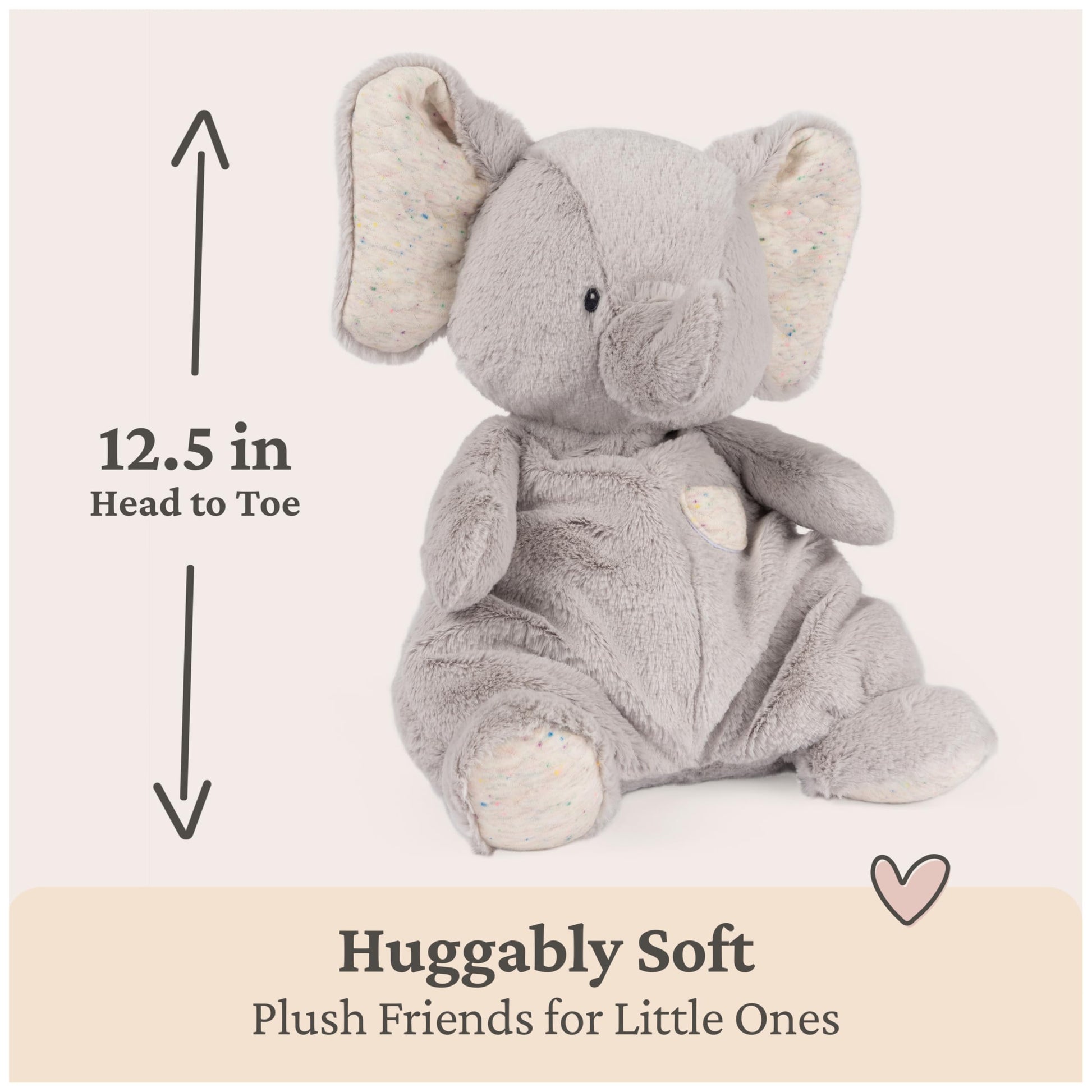 GUND Baby Oh So Snuggly Elephant 12.5-Inch Plush Toy, Ages 0+