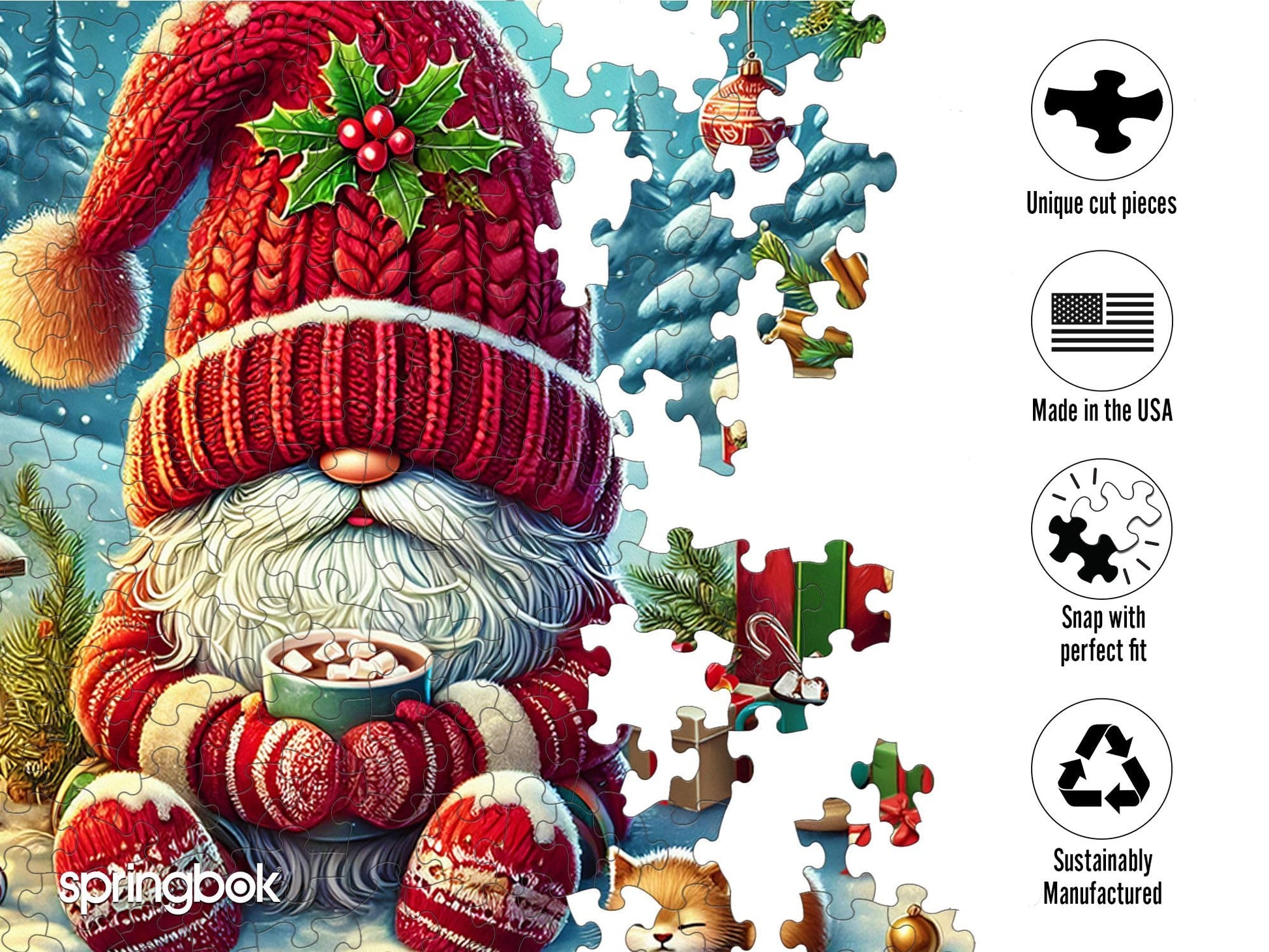 Springbok Hot Cocoa Season 500 Piece Jigsaw Puzzle for Adults and Family