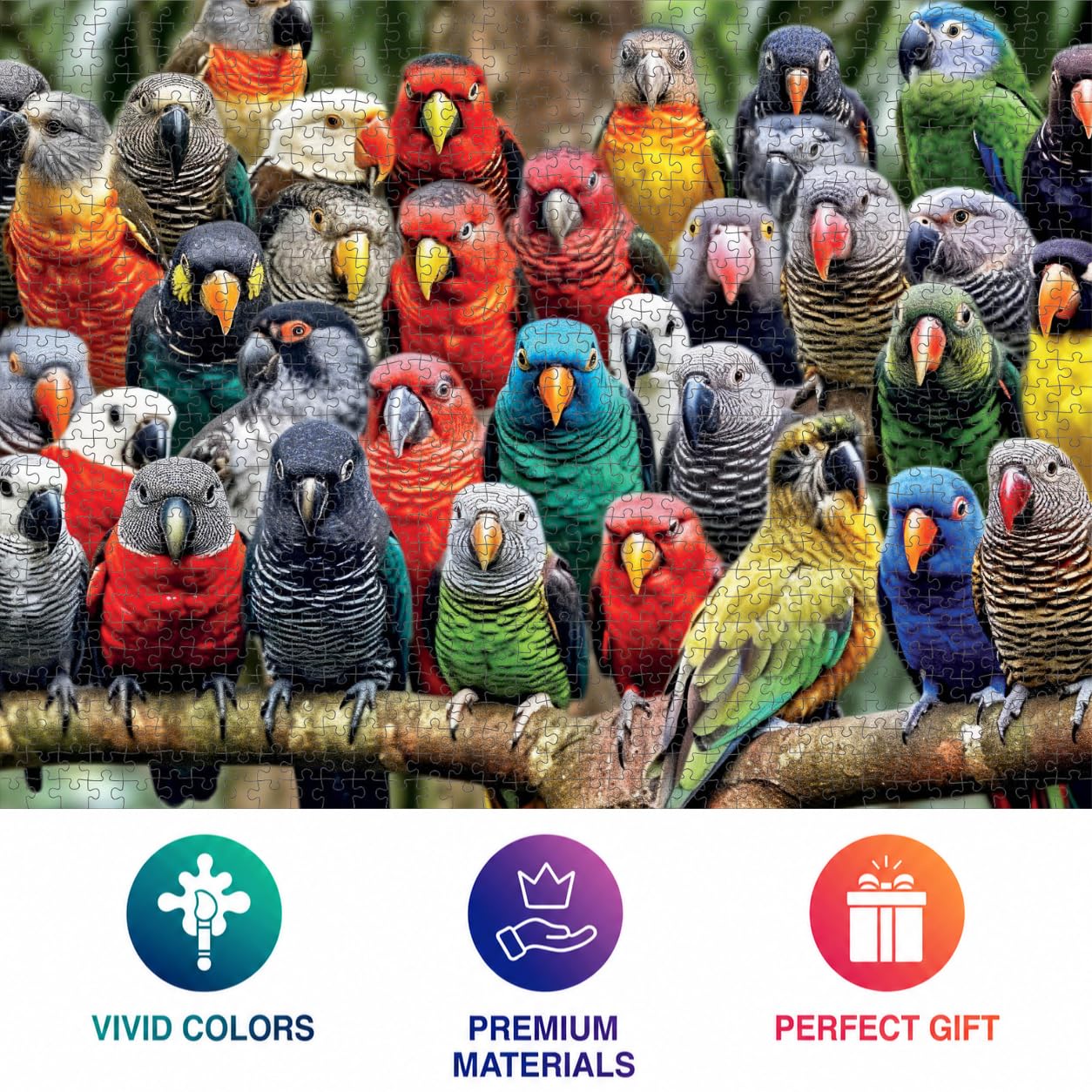 Cross & Glory | Jigsaw Puzzles for Adults | Kaleidoscope of Feathers