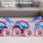 Vroomix Jova 3 Pack Monster Truck Toys for Toddlers Girls, Friction Powered Pull Back Car Toys with Crash, Flip & Bouncing for Girls Age 18 Month