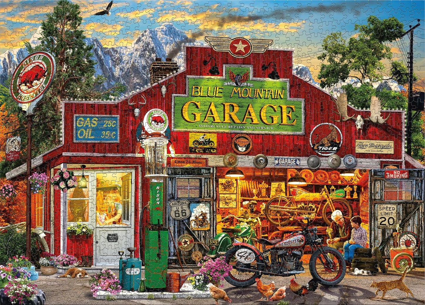 Ceaco - Grandpa's Garage - 1000 Piece Jigsaw Puzzle for Adults