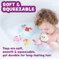 Tub Works® Barnyard™ Mold Free Bath Toys, 6 Pack | Sealed, No Hole Bath Toys Design Keeps Moisture Out | Soft, Squeezable & Float on Water | Farm