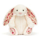 Jellycat Blossom Cream Bunny, Berry, Medium