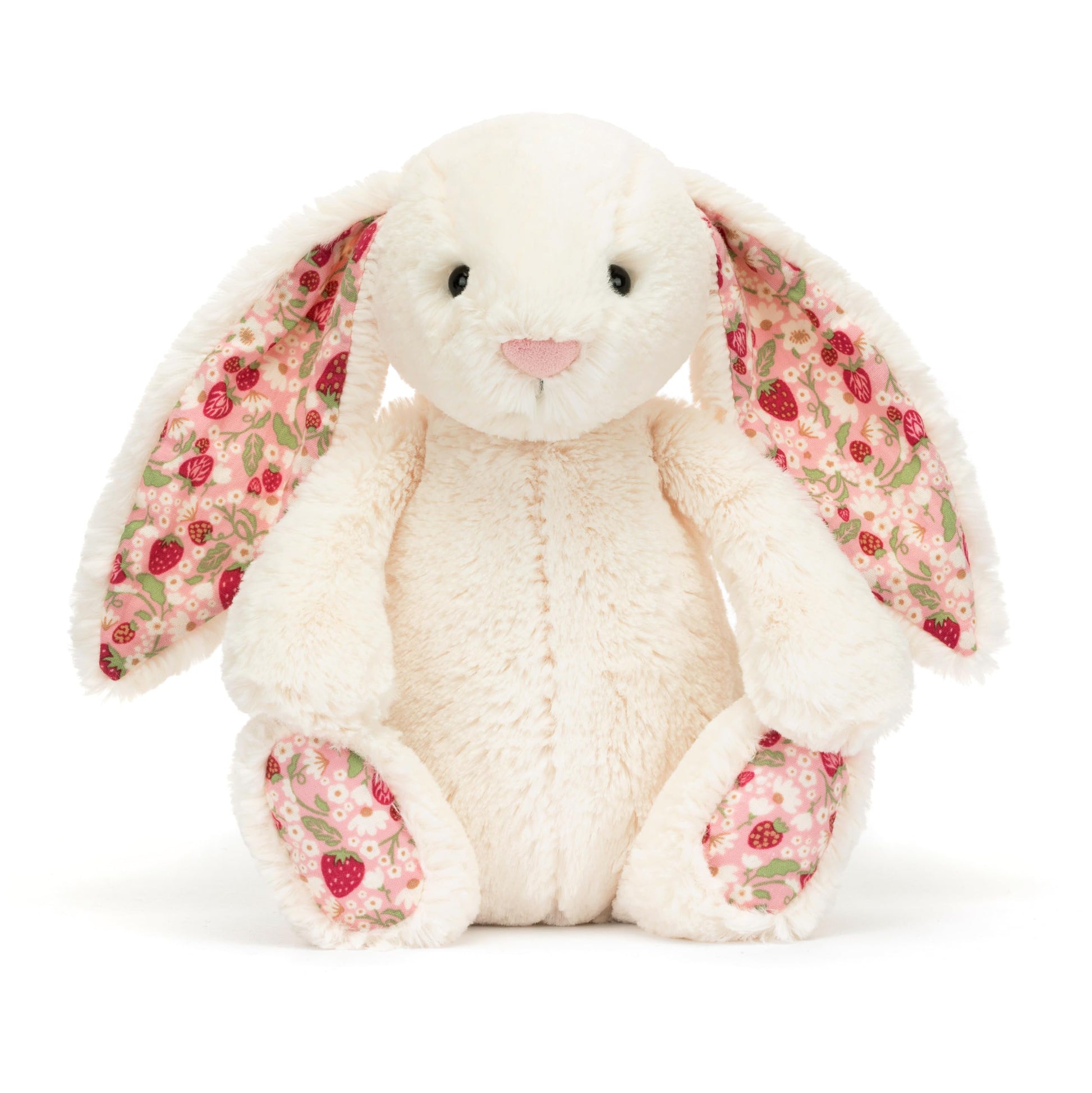 Jellycat Blossom Cream Bunny, Berry, Medium