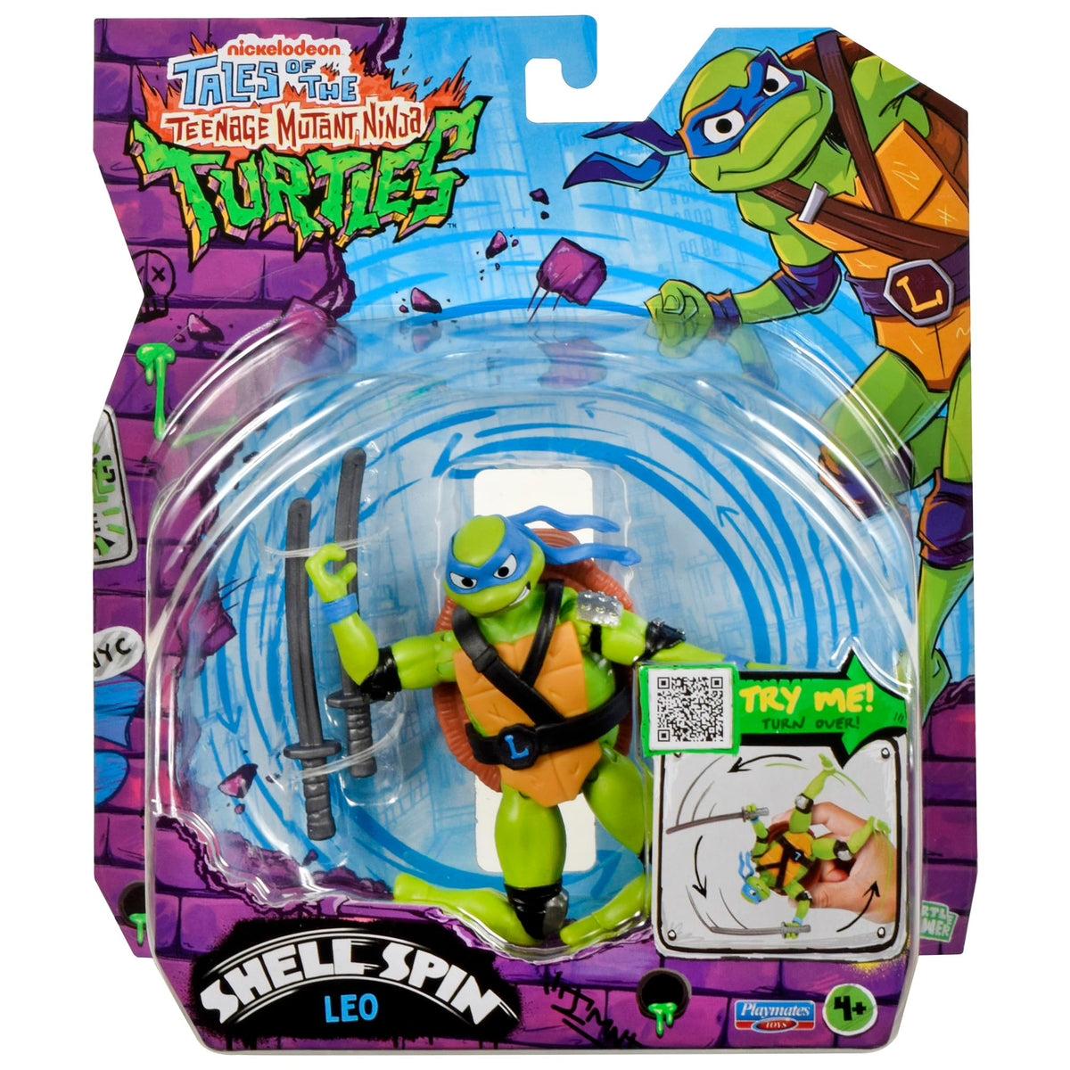 TEENAGE MUTANT NINJA Turtles Shell Spin Leonardo by Playmates Toys