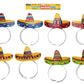 KINREX Cinco de Mayo Sombrero Headband - Mexican Fiesta Paper Party Hat - 8 Pieces