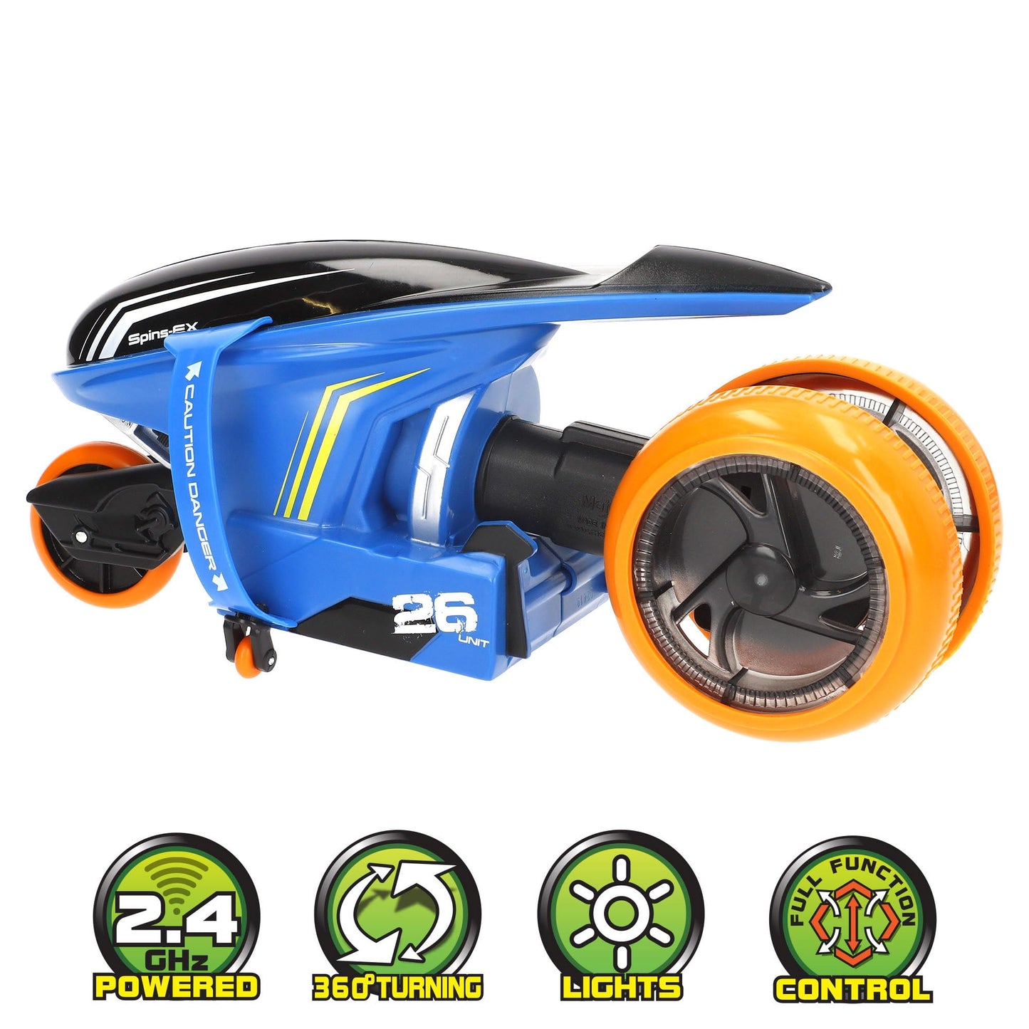 Maisto Tech RC Moto RC Cyklone, 360° Swivels, with Light, 2.4GH.z, 6 Functions, 2 Skill Levels, Remote Control, RC Child, Remote Control Toy, +5 Years