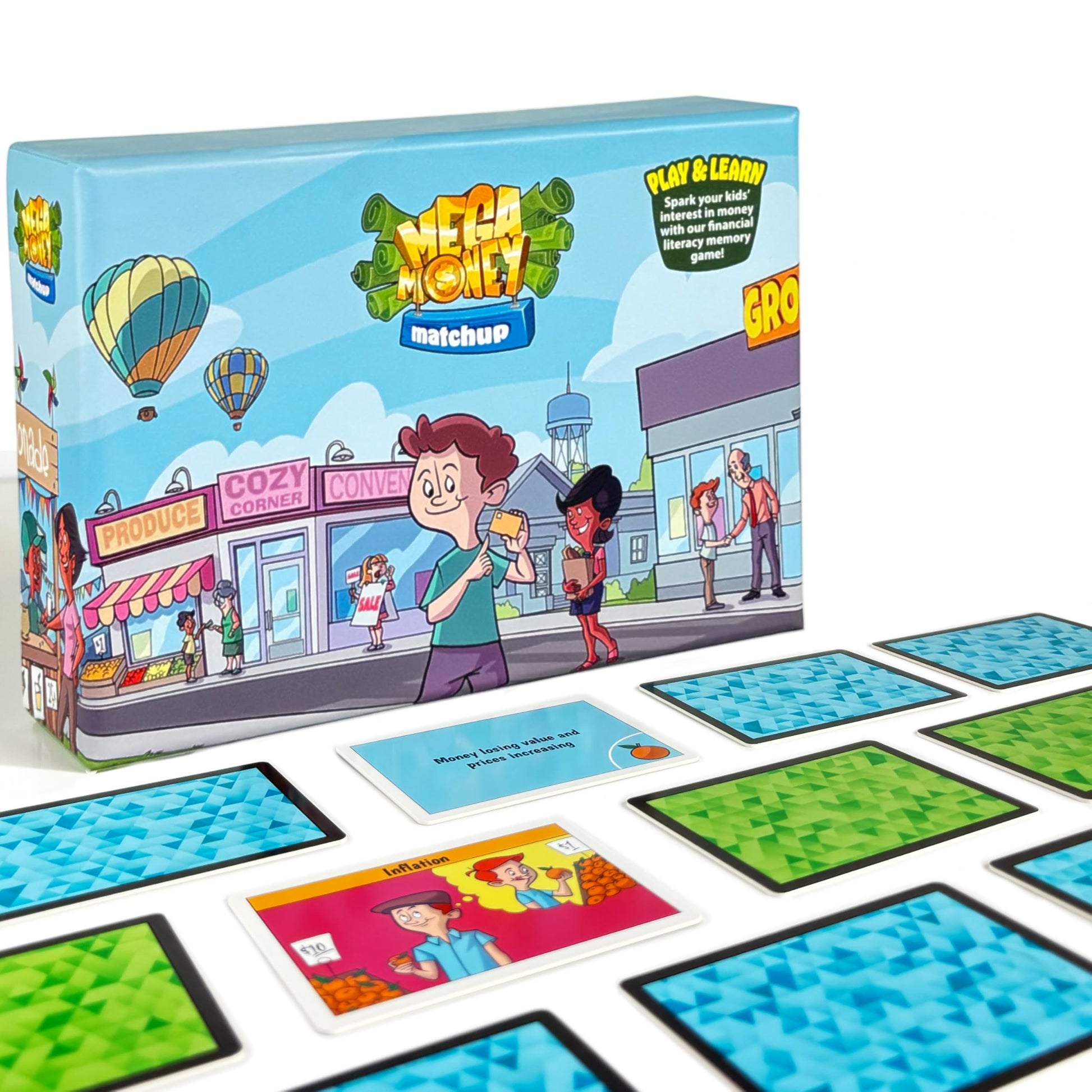Future Fortunes Academy Financial Literacy Memory Game for Kids - 24 Matching Cards Teaching Money, Budgeting & Investing - Fun Classroom