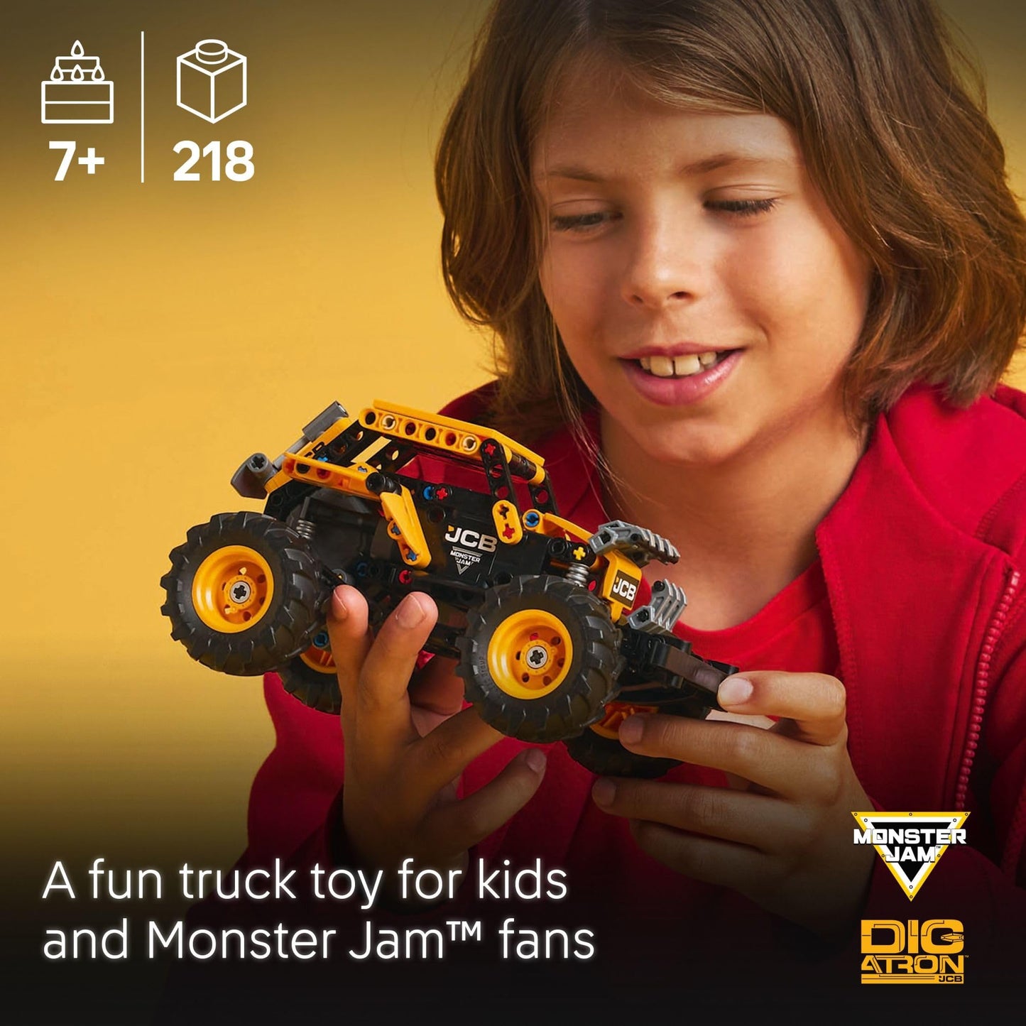 LEGO Technic Monster Jam DIGatron Pull-Back Monster Truck Toy - Building Toy for Kids, Boys and Girls, Ages 7+ - Creative Gift Idea for Lovers of