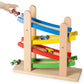 Play22 Wooden Car Ramps Race - 4 Level Toy Car Ramp Race Track Includes 4 Wooden Toy Cars - My First Baby Toys - Toddler Race Car Ramp Toy Set is