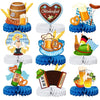 9 Pcs Oktoberfest Honeycomb Centerpieces