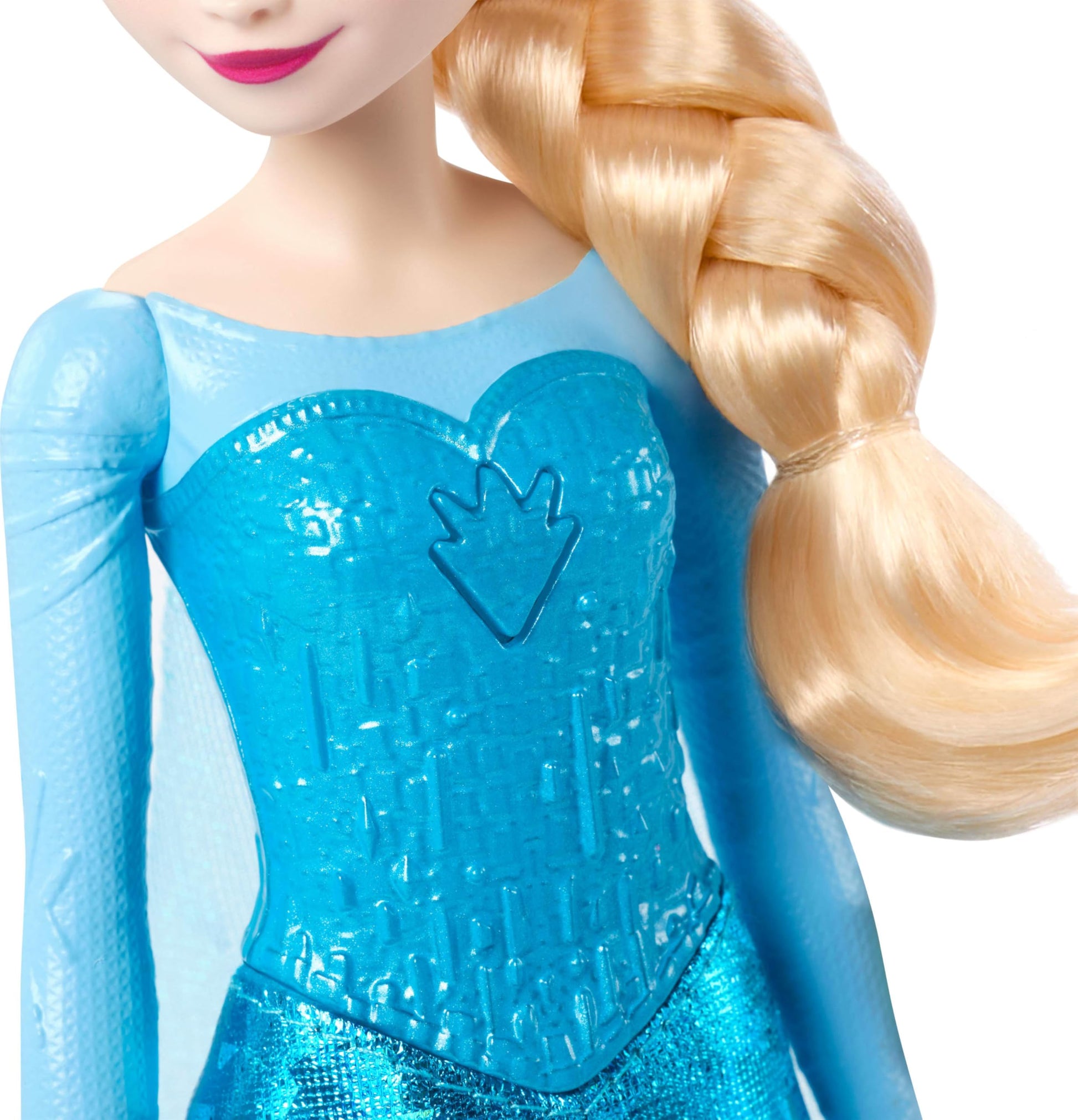Mattel Disney Frozen Singing Elsa Doll with Lights & Music, Sings “Let It Go” from Movie, Posable with Sparkling Signature Outfit & Removable Shoes