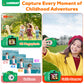 Kids Camera for 3, 4, 5, 6, 7, 8, 9 Year Old Boys Girls - 1080P HD Kids Video Camera, Dinosaur Christmas Birthday Gifts, Toddler Dual Lens Digital